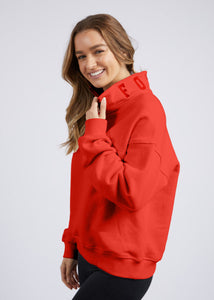 Collage Zip Crew Red | Abbey Road Kaikoura