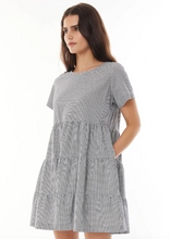 Load image into Gallery viewer, HUFFER Idyllic Milly Dress Navy/White | Abbey Road Kaikoura