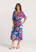 Load image into Gallery viewer, ZAFINA Eliza Dress Midnight Flower | Abbey Road Kaikoura