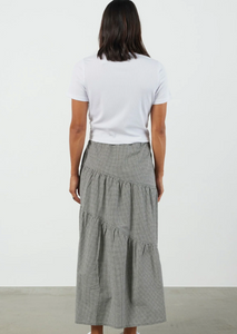 ET ALIA Evie Skirt Black Gingham | Abbey Road Kaikoura