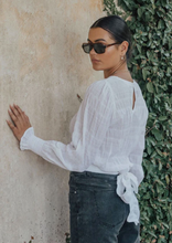 Load image into Gallery viewer, IVY &amp; JACK Grace Shirred Back Tie Top White | Abbey Road Kaikoura