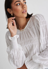Load image into Gallery viewer, IVY &amp; JACK Grace Shirred Back Tie Top White | Abbey Road Kaikoura