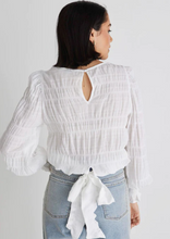 Load image into Gallery viewer, IVY &amp; JACK Grace Shirred Back Tie Top White | Abbey Road Kaikoura