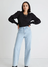 Load image into Gallery viewer, IVY &amp; JACK Grace Shirred Back Tie Top Black | Abbey Road Kaikoura