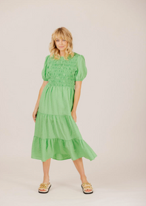 MI MOSO Violet Green Dress | Abbey Road Kaikoura