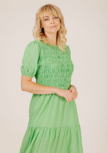 MI MOSO Violet Green Dress | Abbey Road Kaikoura
