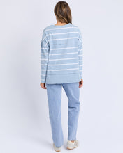 Load image into Gallery viewer, Jayne Stripe Throw On Sky Blue White Stripe | Abbey Road Kaikoura 