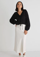Load image into Gallery viewer, IVY &amp; JACK Jolie Shirred Long Sleeve Button Down Top Black| Abbey Road Kaikoura