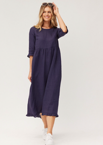 LEMON TREE Josie Linen Dress | Abbey Road Kaikoura