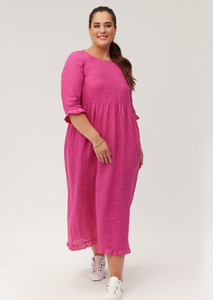 LEMON TREE Josie Linen Dress | Abbey Road Kaikoura