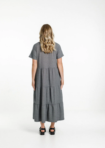 HOME LEE Kendall Dress Winter Stripe | Abbey Road Kaikoura