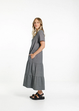 Load image into Gallery viewer, HOME LEE Kendall Dress Winter Stripe | Abbey Road Kaikoura