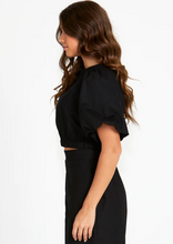Load image into Gallery viewer, SASS Marnie Balloon Sleeve Top - Black | Abbey Road Kaikoura