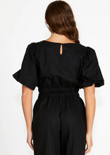 Load image into Gallery viewer, SASS Marnie Balloon Sleeve Top - Black | Abbey Road Kaikoura