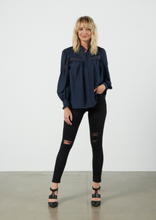 Load image into Gallery viewer, ET ALIA Mikaela Blouse Ink | Abbey Road Kaikoura