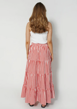 Load image into Gallery viewer, DEAR SUTTON Mika Skirt Red Stripe | Abbey Road Kaikoura