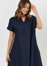 Load image into Gallery viewer, NATURALS BY O&amp;J Dress Navy | Abbey Road Kaikoura