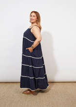 Load image into Gallery viewer, HAVEN Oahu Tank Maxi Dress Marine | Abbey Road Kaikoura