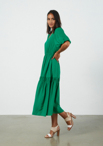 ET ALIA Olivia Dress Green | Abbey Road Kaikoura