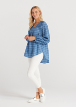 Load image into Gallery viewer, SEDUCE Parisa Top Blue | Abbey Road Kaikoura