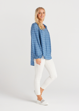 Load image into Gallery viewer, SEDUCE Parisa Top Blue | Abbey Road Kaikoura