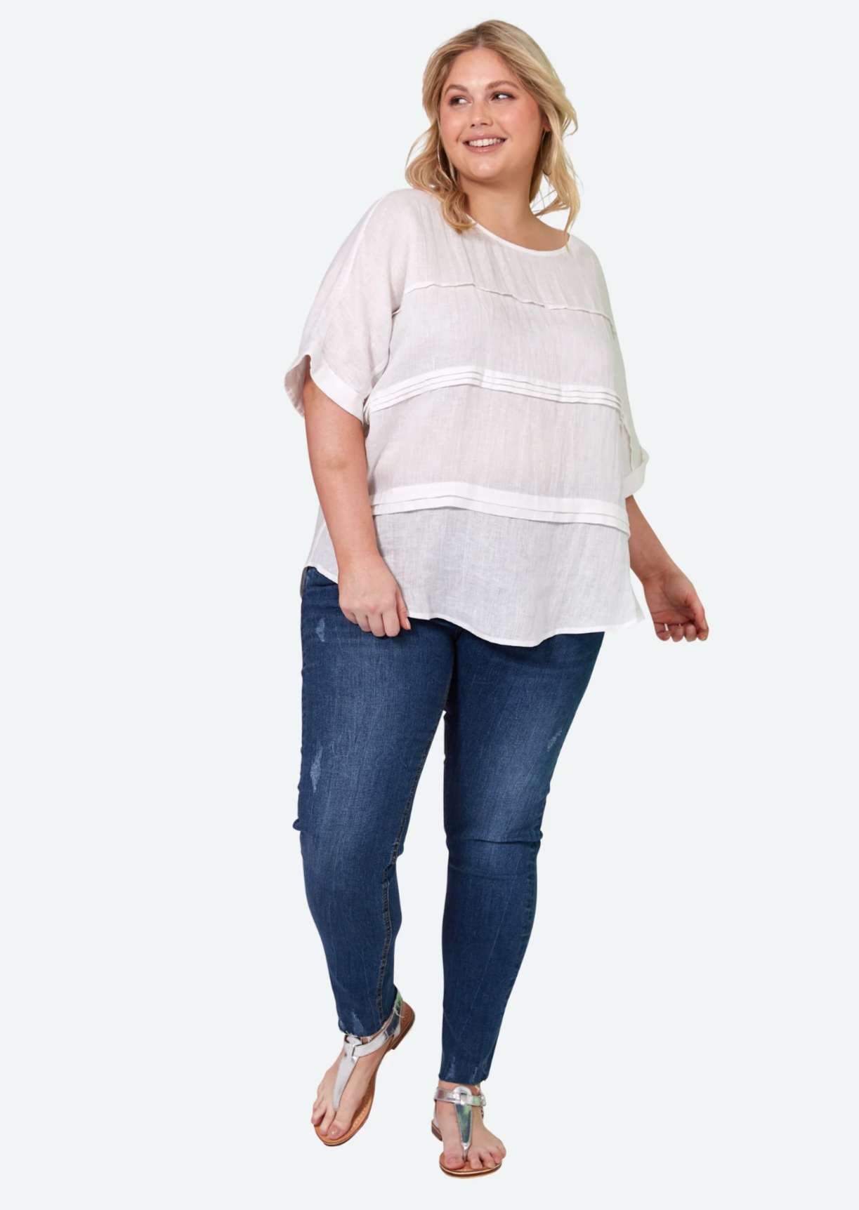 EB & IVE La Vie Pintuck Top | Abbey Road Kaikoura
