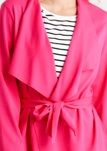 Betty Basics Porter Ponte Cardigan/Fushcia Pink | Abbey Road Kaikoura