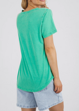 Load image into Gallery viewer, Foxwood Washed Sammy Tee Green | Abbey Road Kaikoura