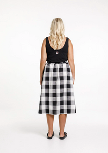 HOME LEE Delilah Skirt Gingham Check | Abbey Road Kaikoura