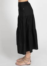 Load image into Gallery viewer, FEDERATION Tier Skirt Black | Abbey Road Kaikoura
