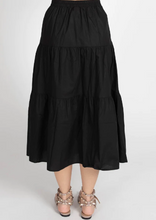 Load image into Gallery viewer, FEDERATION Tier Skirt Black | Abbey Road Kaikoura