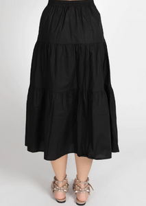 FEDERATION Tier Skirt Black | Abbey Road Kaikoura