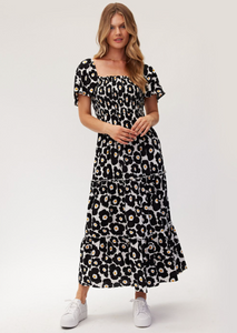 LEMON TREE Skylar Dress Black Daisy | Abbey Road Kaikoura