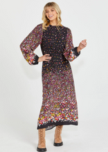 Load image into Gallery viewer, SASS Suki Long Sleeve Dress Ditzy Border | Abbey rRoad Kaikoura
