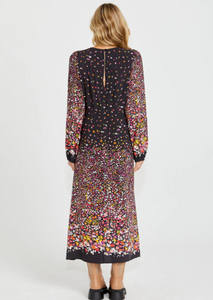 SASS Suki Long Sleeve Dress Ditzy Border | Abbey rRoad Kaikoura