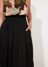 Load image into Gallery viewer, HAVEN Tanna Maxi Skirt Jet | Abbey Road Kaikoura