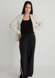 STORIES TO BE TOLD Townie wide Leg Pant-Stripe Side Tape| Abbey Road Kaikoura