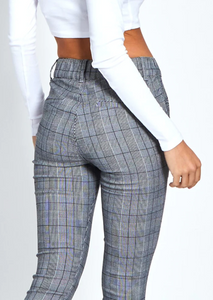 MONACO Wesley Check Jogger Grey Check | Abbey Road Kaikoura