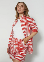 Load image into Gallery viewer, DEAR SUTTON Zain Shirt Red Stripe | Abbey Road Kaikoura