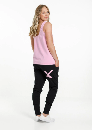 Apartment Pant Pink Bloom Print X | Abbey Road Kaikoura 