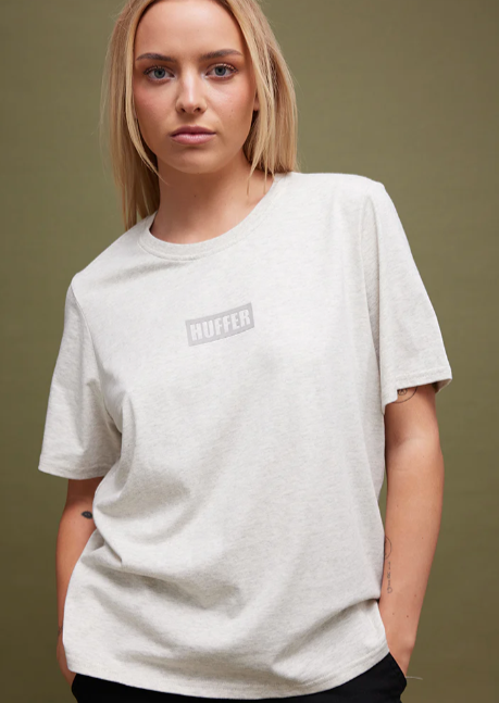 Huffer Women's Classic Tee/Troupe Oat Marle|Abbey Road