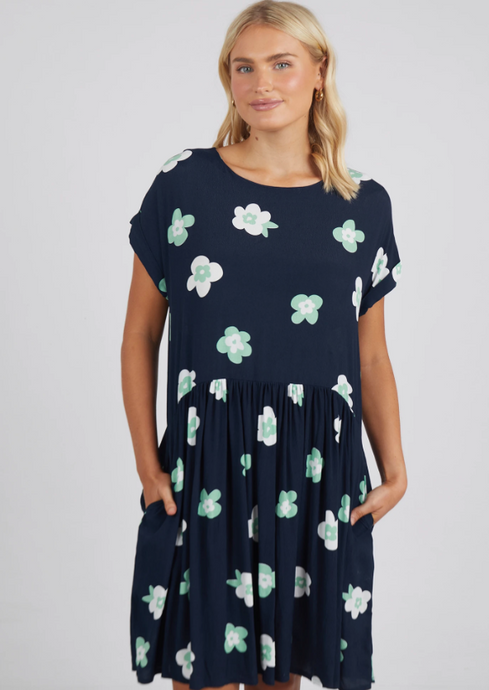 Elm Juno Floral Dress Navy|Abbey Road