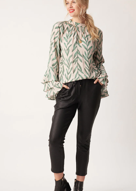 Lemon Tree Sonya Pant /Black Houndstooth|Abbey Road
