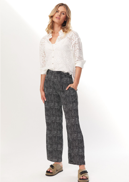 Lemon Tree Molly Pant Black Spot | Abbey Road Kaikoura