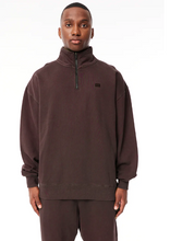 Load image into Gallery viewer, Huffer Mens Free 1/4 Zip 450/ Cocoa|Abbey Road