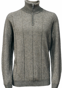 Noble Wilde Men's Javelin Zip Neck/ Pumice|Abbey Road