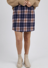 Load image into Gallery viewer, Elm Reilly Check Skirt/Navy|Abbey Road