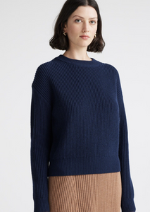 Toorallie Rib Knit Jumper/Navy|Abbey Road