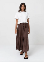 Load image into Gallery viewer, RHYTHM Classic Tiered Maxi Skirt | Abbey Road Kaikoura