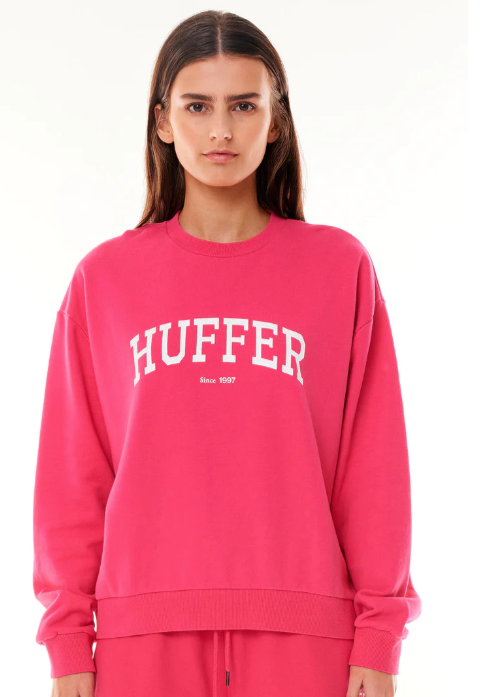 Huffer Slouch Crew /League/Hyper Pink|Abbey Road